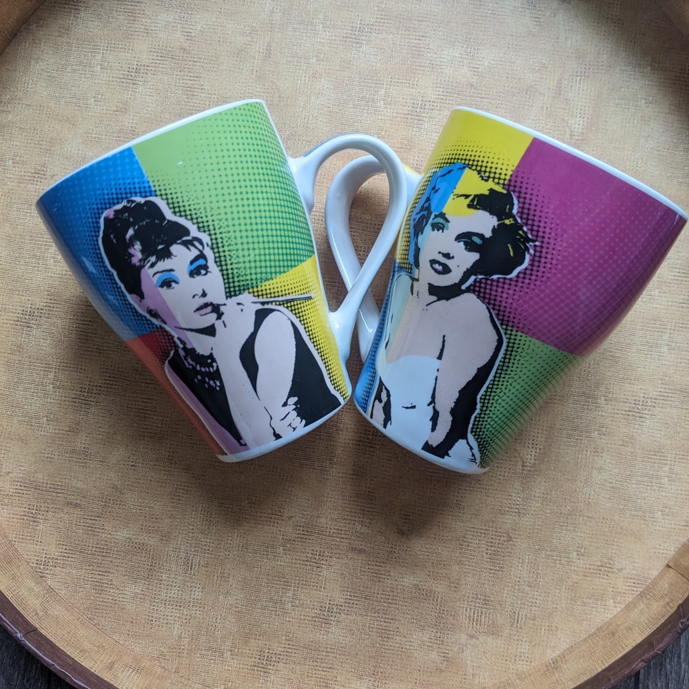 Colorful Pop Art Style Mugs